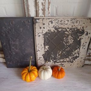 Two Faux Ceiling Tile Decor